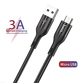 Mua Cáp sạc nhanh 3A Hoco X2 Max Micro dây nylon siêu bền truyền data nhanh chóng ổn đinh cho Android dài 0.25M ( 2 màu )- Hàng chính hãng
