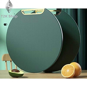 Mua Thớt nhựa kháng khuẩn đa năng chống nấm mốc - Thớt nhựa PE màu xanh size 32cm - T2K Shop