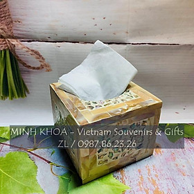 Mua Hộp Đựng Giấy Ăn Để Bàn Sơn Mài Khảm Trai Cao Cấp Xuất Nhật - Pearl Tissue Box