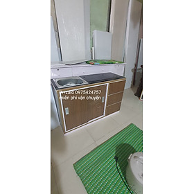 Mua Tủ bếp cửa lùa sẵn bồn rửa