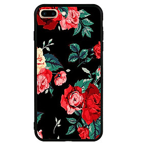 Ốp lưng viền TPU cao cấp dành cho iPhone 7 Plus - Rose 01