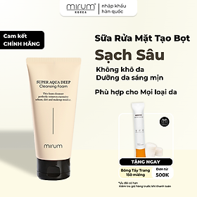 Sữa Rửa Mặt Mirum Tạo Bọt Làm Sạch Và Giữ Ẩm 120ml