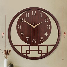 Mua Đồng hồ gỗ treo tường bằng gỗ Phong Cách Vintage  Đồng hồ treo tường thiết kế theo yêu cầu (Tặng Kèm Pin