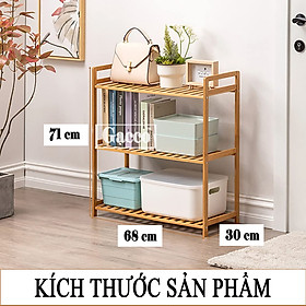 Mua Kệ gỗ đa năng 3 tầng gỗ tự nhiên dùng làm tủ giày  kệ sách  kệ decor trang trí nhà cửa