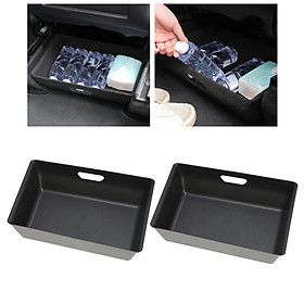 2 Pieces Under Seat Storage Box Hidden Tray for  Accessories