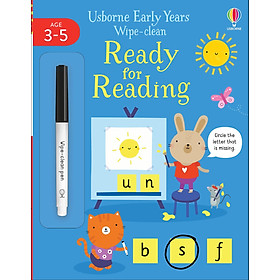 Usborne Early Years Wipe-Clean: Ready For Reading