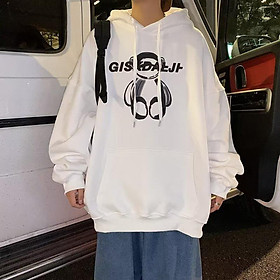 Áo Hoodie Tay Dài Dáng Rộng In Hình Gấu Kiểu Thời Trang