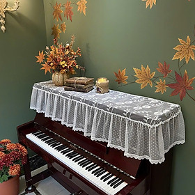 Khăn phủ đàn piano cơ đàn piano điện tử 88 phím cổ điển sang trọng trang trí noel giáng sinh Tết năm mới sinh nhật - Hàng chính hãng