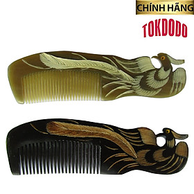 Lược Sừng Trâu, Sừng Bò Cao Cấp TOKDODO Phượng Hoàng Siêu Đẹp