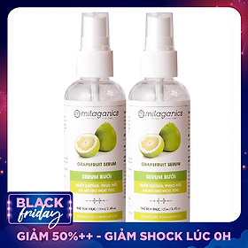 Combo 2 Serum Bưởi Milaganics (100ml/ Chai)