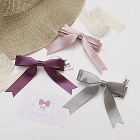 Kẹp Tóc Nơ Đủ Màu Handmade Cao Cấp Ribbon.mimi Mina Mimi cột / kẹp