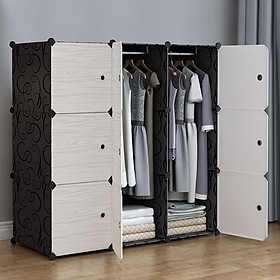 Mua Tủ nhựa lắp ghép 9 ô có thanh treo (110cmx110cmx47cm)