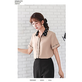 Nh51020-áo sơ mi kiểu phối bi