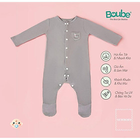 Bộ body, bộ liền thân liền tất nhiều màu sắc cho em bé sơ sinh Boube, vải sợi tre Bamboo thông minh, thoải mái - Newborn