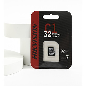 Thẻ nhớ HIKVISION Mirco SD 32GB - 92MB/s Class 10 chuyên ghi hình cho camera IP, điện thoại, máy ảnh, máy tính bảng,... - hàng chính hãng