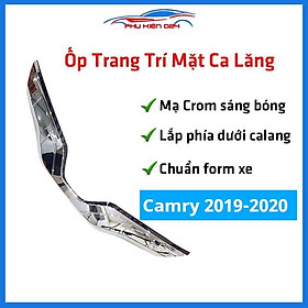 Ốp trang trí mặt ca lăng, calang Camry 2019-2020 ốp phía dưới nắp capo trang trí làm đẹp xe