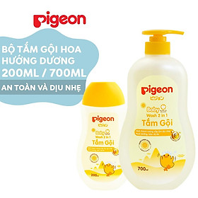 Tắm gội dịu nhẹ Pigeon Hoa hướng dương 200ml/700ml