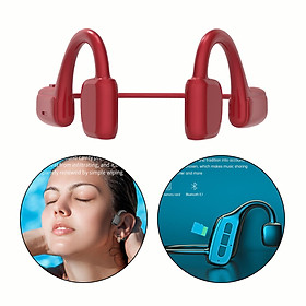 Bone Conduction Bluetooth Headphones Open-Ear Wireless Headsets HiFi Stereo w/ Mic Waterproof Sports Earphone for iOS