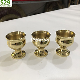 Mua ly nước bằng đồng thờ cúng đồ đồng cao cấp