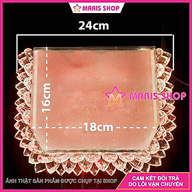Mua Đài sen pha lê vuông để tượng Phật có đèn LED điều khiển từ xa nhiều chế độ sáng
