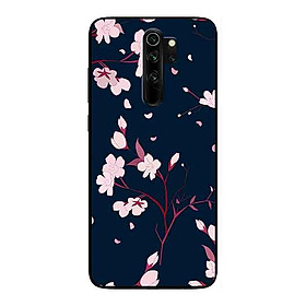 Ốp Lưng in cho Xiaomi Redmi Note 8 Pro Mẫu Hoa Đào - Hàng Chính Hãng