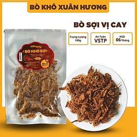 Khô bò khô sợi loại 1, thịt bò khô sợi vị cay đặc biệt Xuân Hương siêu