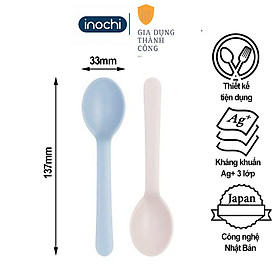 Mua Thìa ăn dặm cho bé inochi cho trẻ nhỏ tự ăn thông minh loại dài Amori nhựa nguyên sinh cao cấp