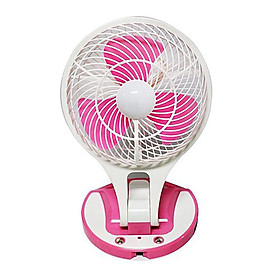 Mua Quạt sạc tích điện cao cấp kèm đèn JR-5580 (màu ngẫu nhiên) tặng kèm 1 khăn lau 30x30cm
