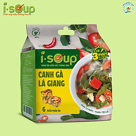 Canh Gà Lá Giang Ăn Liền ISOUP 72g 06 Viên - Viên Canh Ăn Liền Sấy Thăng Hoa