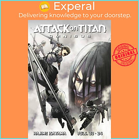 Sách - Attack on Titan Omnibus 12 (Vol. 33-34) by Hajime Isayama (UK edition, paperback)