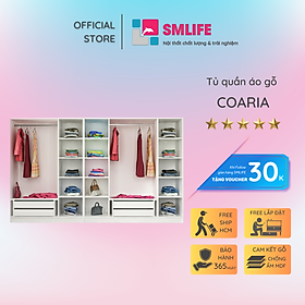 Tủ quần áo gia đình đa dụng hiện đại SMLIFE Coaria
