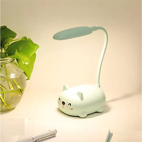 Mua Đèn led để bàn sạc usb hình thú dễ thương - Gấu - Xanh mint
