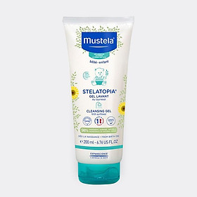  Gel Tắm Gội Cho Trẻ Sơ Sinh & Em Bé Da Chàm Thể Tạng Mustela 200ml