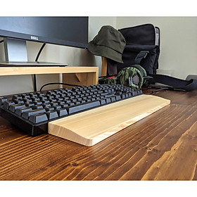 Tấm Lót Gỗ Kê Bàn Phím, Phụ Kiện Kê Tay Máy Tính/Laptop Ván Dày