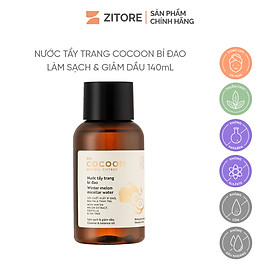 Nước Tẩy Trang Cocoon Bí Đao Làm Sạch & Giảm Dầu 140ml - Sản Phẩm Chính Hãng Tại Zitore