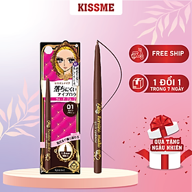 Bút Chì Sáp Kẻ Lông Mày ,Không Lem Trôi,Lõi Siêu Mịn Kissme Heroine Make Quick Eyeliner Màu Nâu Đen