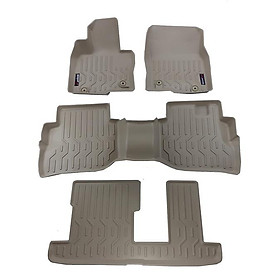 Thảm lót sàn xe ô tô Mazda CX8 Nhãn hiệu Macsim chất liệu nhựa TPV cao cấp màu be (FDW-179) - 3 hàng ghế
