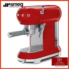 Máy pha cà phê Smeg màu đỏ ECF01RDEU 535.43.659 - Hàng chính hãng