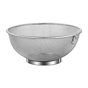 Stainless Steel Fine Mesh Strainer Fruit Bowl for Dining Room kitchen