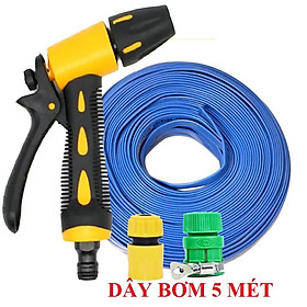 Mua ️ Bộ dây vòi xịt nước rửa xe  tưới cây   tăng áp 3 lần  loại 3m  5m 206319Kcút sập+ túi đựng bút