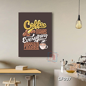 Mua Tranh chữ nghệ thuật trang trí quán cafe kích thước 40x60cm - CF005-008