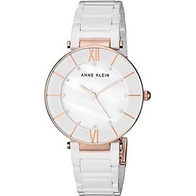 Anne Klein Women's AK/3266 Swarovski Crystal Accented Ceramic Bracelet Watch