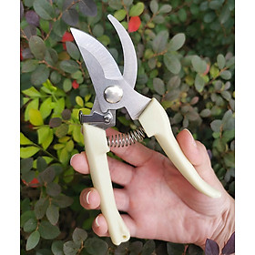 Kéo cắt tỉa cành cây, kéo làm vườn VHV7-9 bằng thép không rỉ SK5 có lưỡi cắt dày siêu bén, cắt khỏe và tay cầm trợ lực