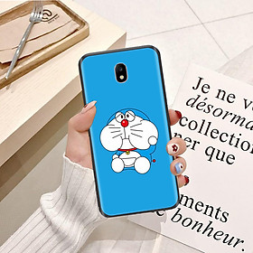 Ốp lưng điện thoại Samsung Galaxy J7 Pro viền silicon dẻo TPU  hình Doremon Nhảy Múa - Hàng chính hãng