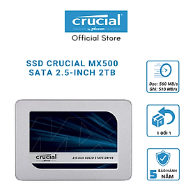 Mua Ổ cứng SSD Crucial MX500 3D NAND 2.5-Inch SATA III 2TB CT2000MX500SSD1 - HÀNG CHÍNH HÃNG