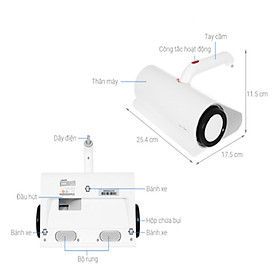 Máy Hút Bụi Cầm Tay Đệm Giường DEERMA CM300 (300W) - Hàng chính hãng