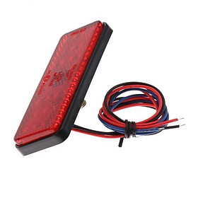 2X LED Reflector Brake Light  Warning Lamp for Car Motorcycle Red