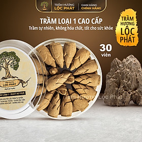 Mua Nụ Trầm Hương Thác Khói Trầm Hương Lộc Phát Trầm Xông Nhà Cửa Cao Cấp Loại 1 Hộp 30 Viên