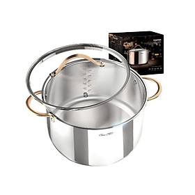 Nồi inox Ciwete Royal Knight Series 26cm vung kính Hàng chính hãng