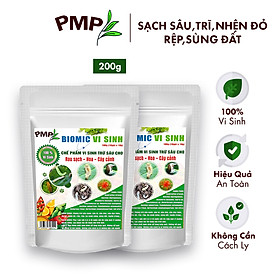 Combo 2 Túi Chế Phẩm Vi Sinh Biomic PMP Chuyên Diệt Sâu, Nhện Đỏ, Rệp, Sùng Đất, Tuyến Trùng Cho Rau Sạch, Hoa, Cây Cảnh